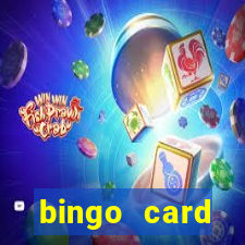 bingo card generator with pictures